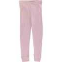 Colanți roz pal din lână organică și mătase pentru copii