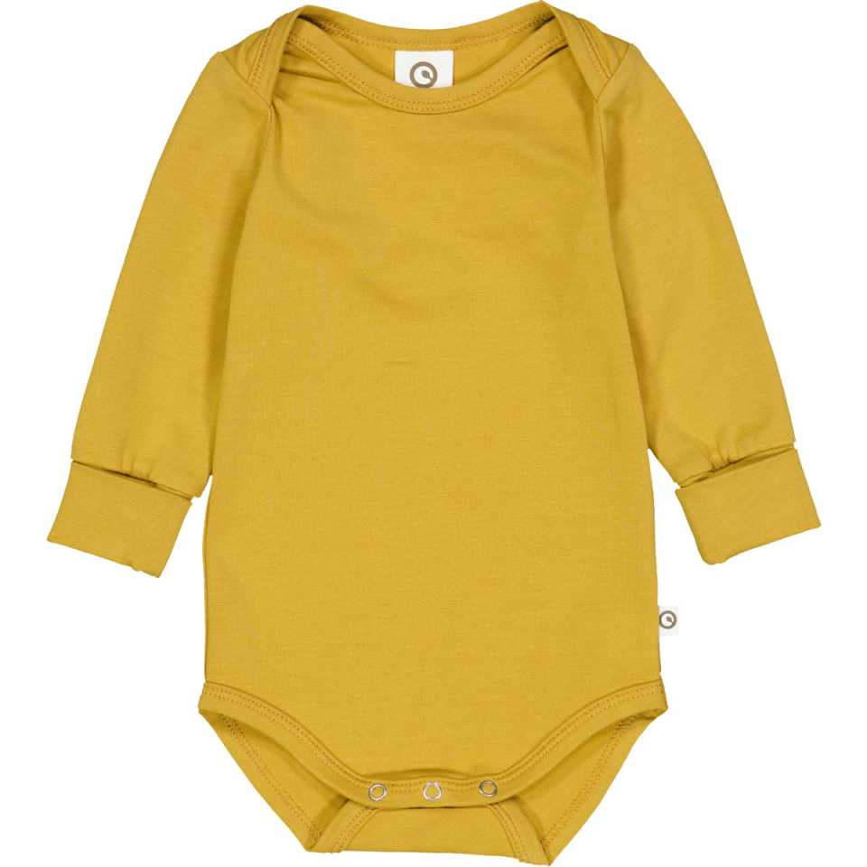 Body Cozy Me cu mânecă lungă – muștar