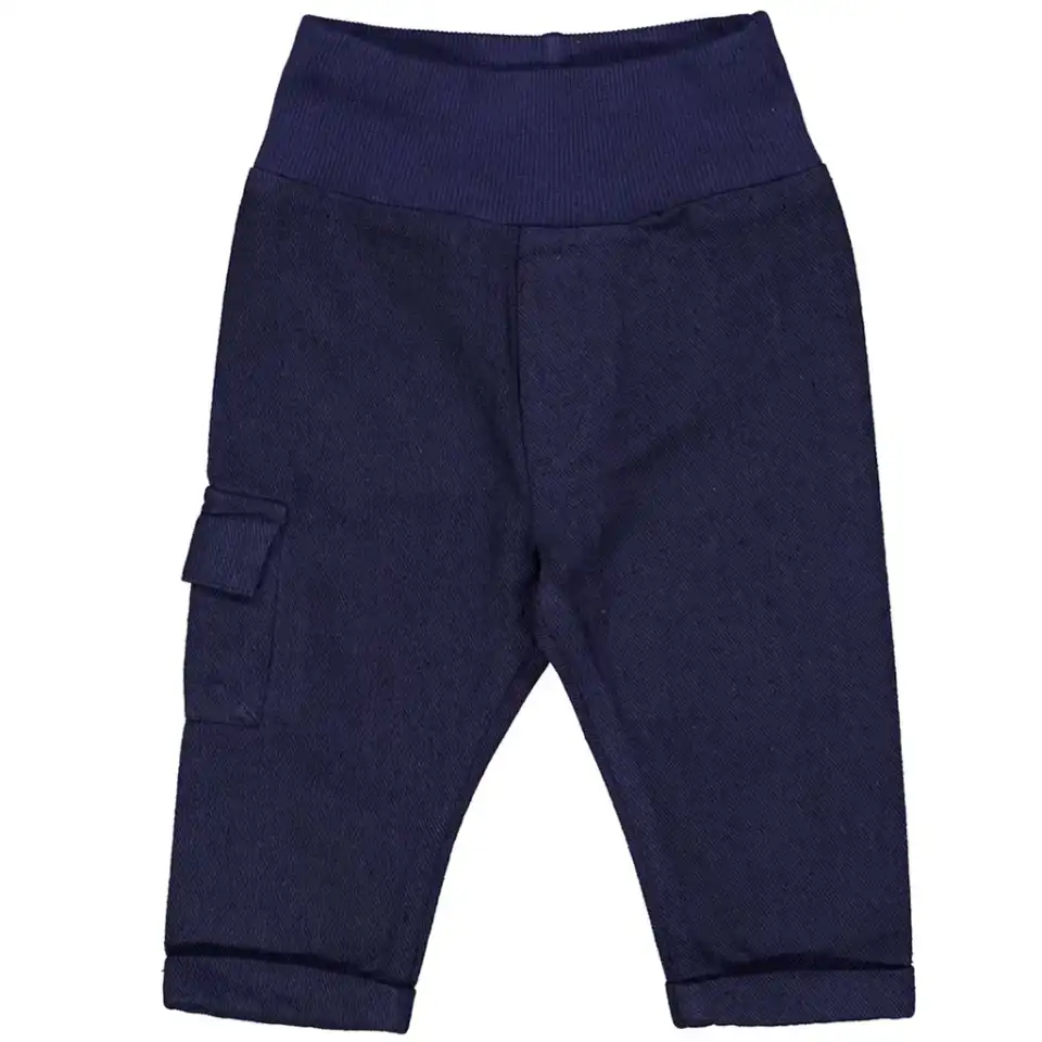 Pantaloni cargo din twill – albastru intens