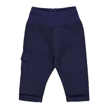 Pantaloni cargo din twill – albastru intens