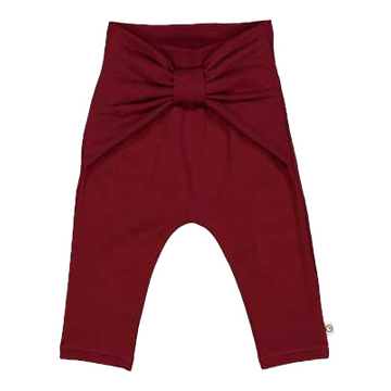 Pantaloni comozi din bumbac grosuț – vișiniu cabernet