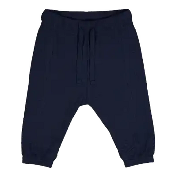 Pantaloni waffle – albastru închis