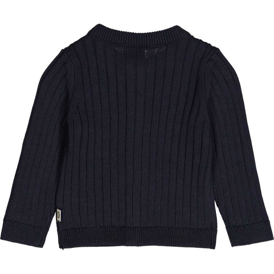 Cardigan tricotat rib – albastru marin