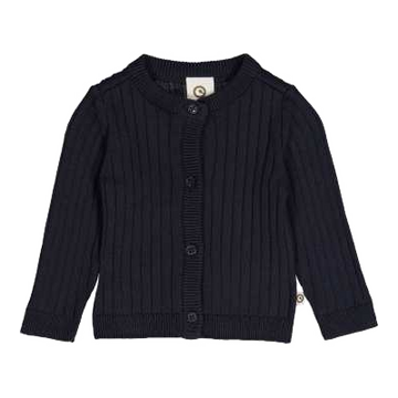 Cardigan tricotat rib – albastru marin