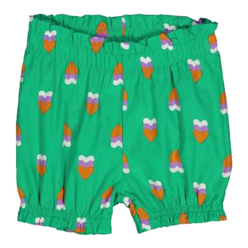 Bloomers verzi din poplin cu imprimeu Heartbeat