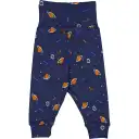 Pantaloni albastru închis cu imprimeu spațial