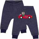 Pantaloni bleumarin cu aplicație mașinuță