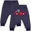 Pantaloni bleumarin cu aplicație mașinuță