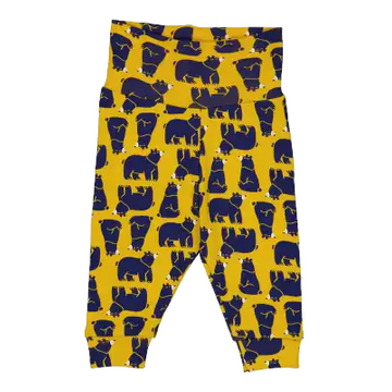 Pantaloni galbeni cu ursuleți