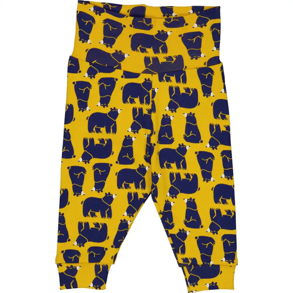 Pantaloni galbeni cu ursuleți