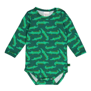Body verde cu imprimeu crocodili