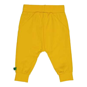 Pantaloni galbeni Alfa Cut cu croială lejeră – din bumbac organic