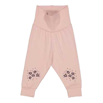 Pantaloni roz închis din bumbac organic