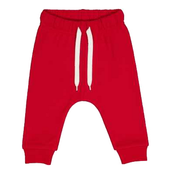 Pantaloni tip trening roșii, pentru bebe – 100% bumbac organic