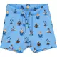 Pantaloni scurți cu imprimeu pirați – albastru, portocaliu papaya și bleumarin