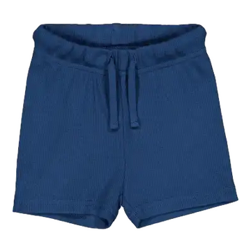 Pantaloni scurți rib bleumarin