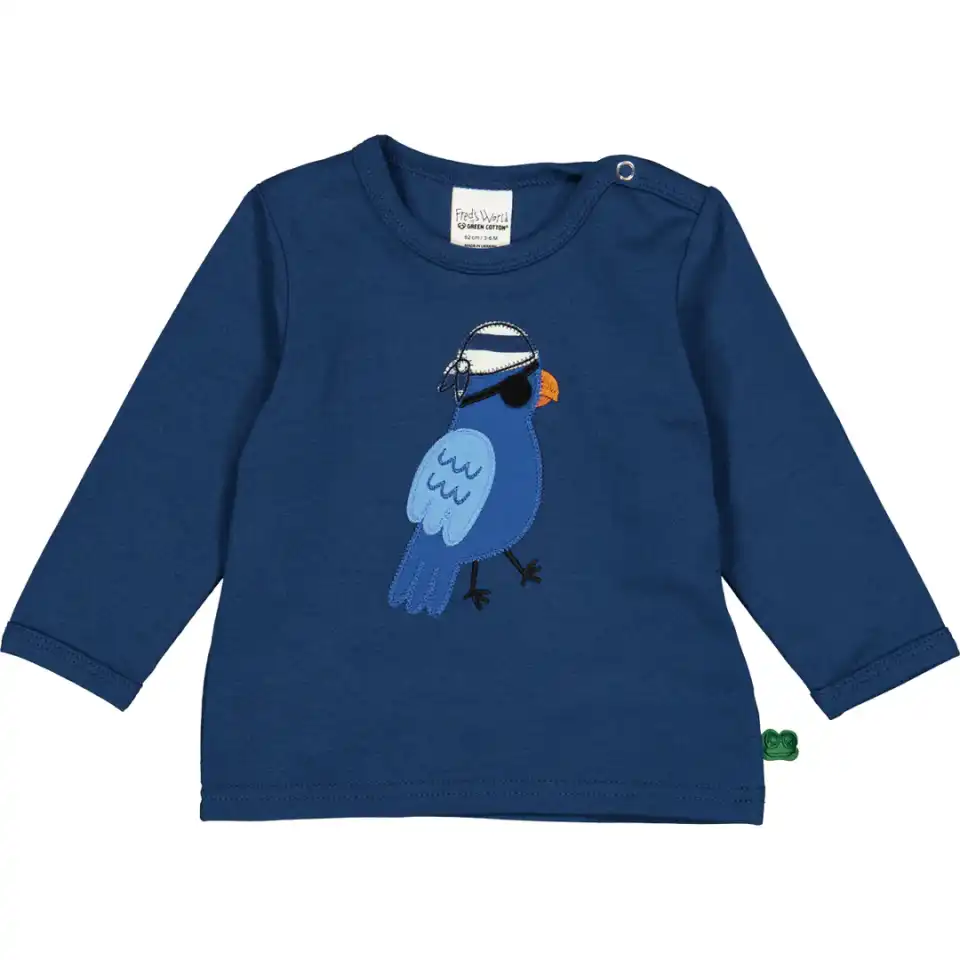 Bluză bleumarin cu papagal – PIRATE