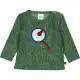 Bluză verde cu imprimeu nervuri de frunză și lupă