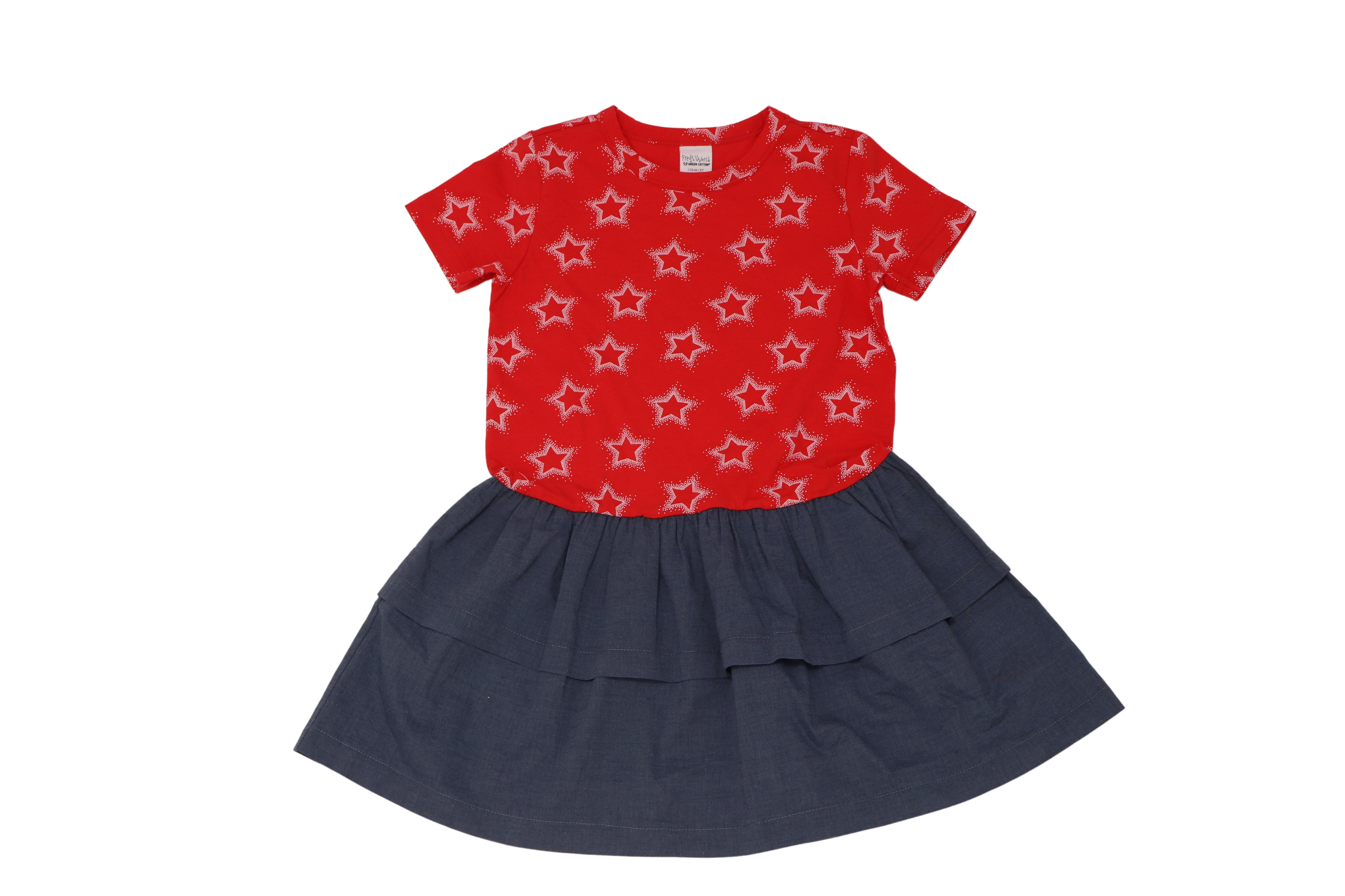 Pantaloni bleu cu imprimeu