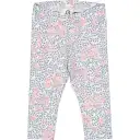 Colanți crem cu imprimeu floral