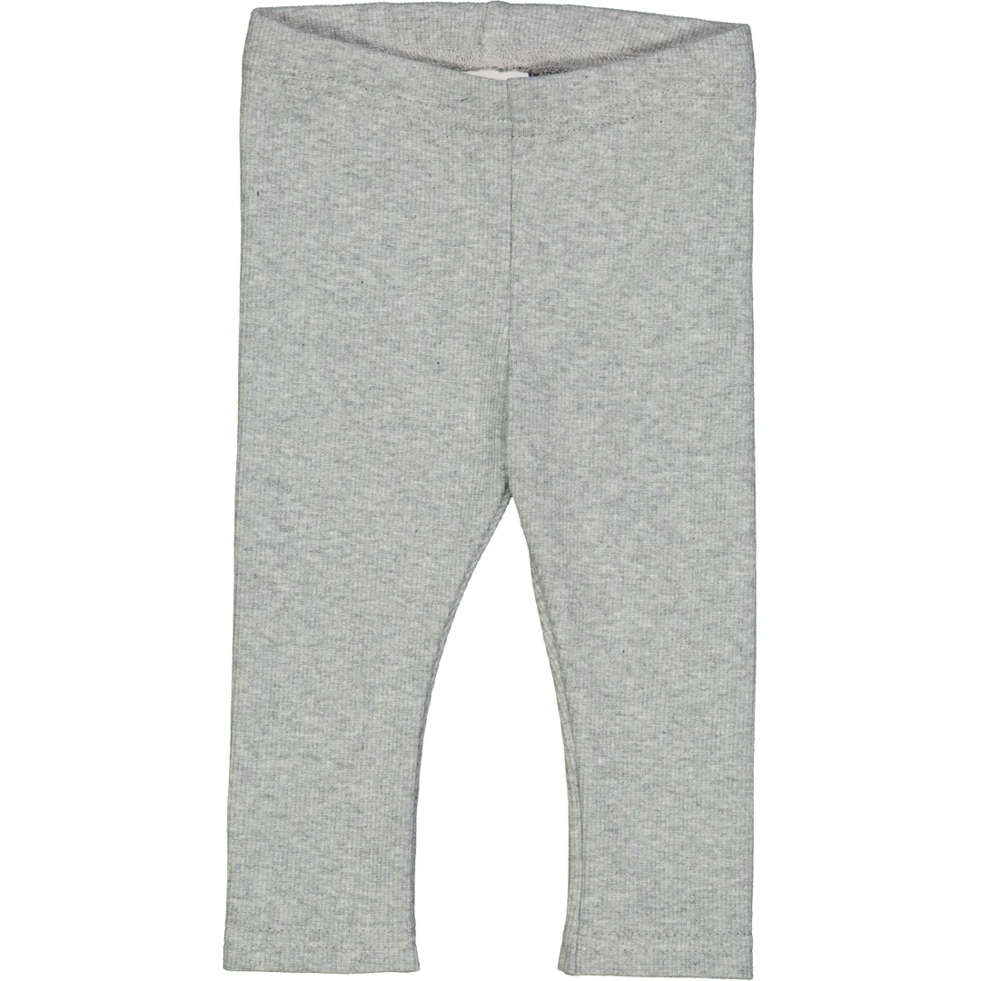 Colanți rib ALFA gri deschis