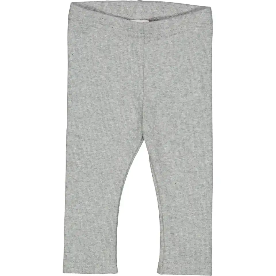 Colanți rib ALFA gri deschis