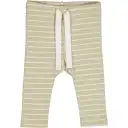 Pantaloni rib cu dungi verzi