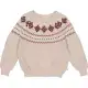 Pulover tricotat jacquard gros