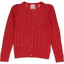Cardigan tricotat roșu cu needle out