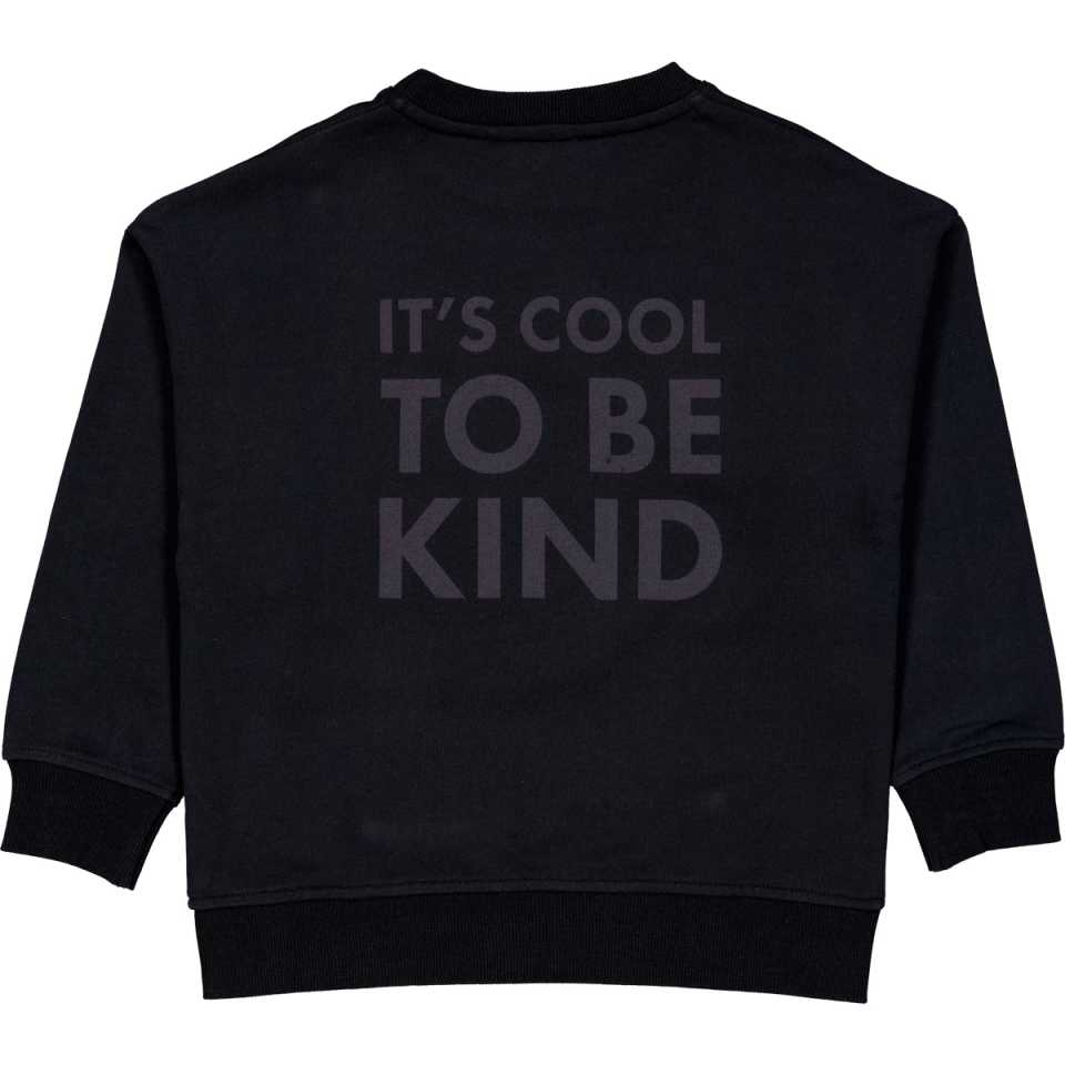 Bluză grosuță neagră It's Cool To Be Kind