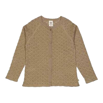 Cardigan tricotat bej deschis