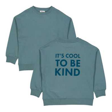 Bluză grosuță albastră It's Cool To Be Kind