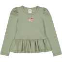 Bluză peplum cu mânecă lungă imprimeu Dazzle