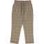 Pantaloni cadrilați, subțiri, caju