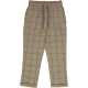 Pantaloni cadrilați, subțiri, caju
