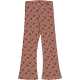 Pantaloni evazați cu imprimeu mere