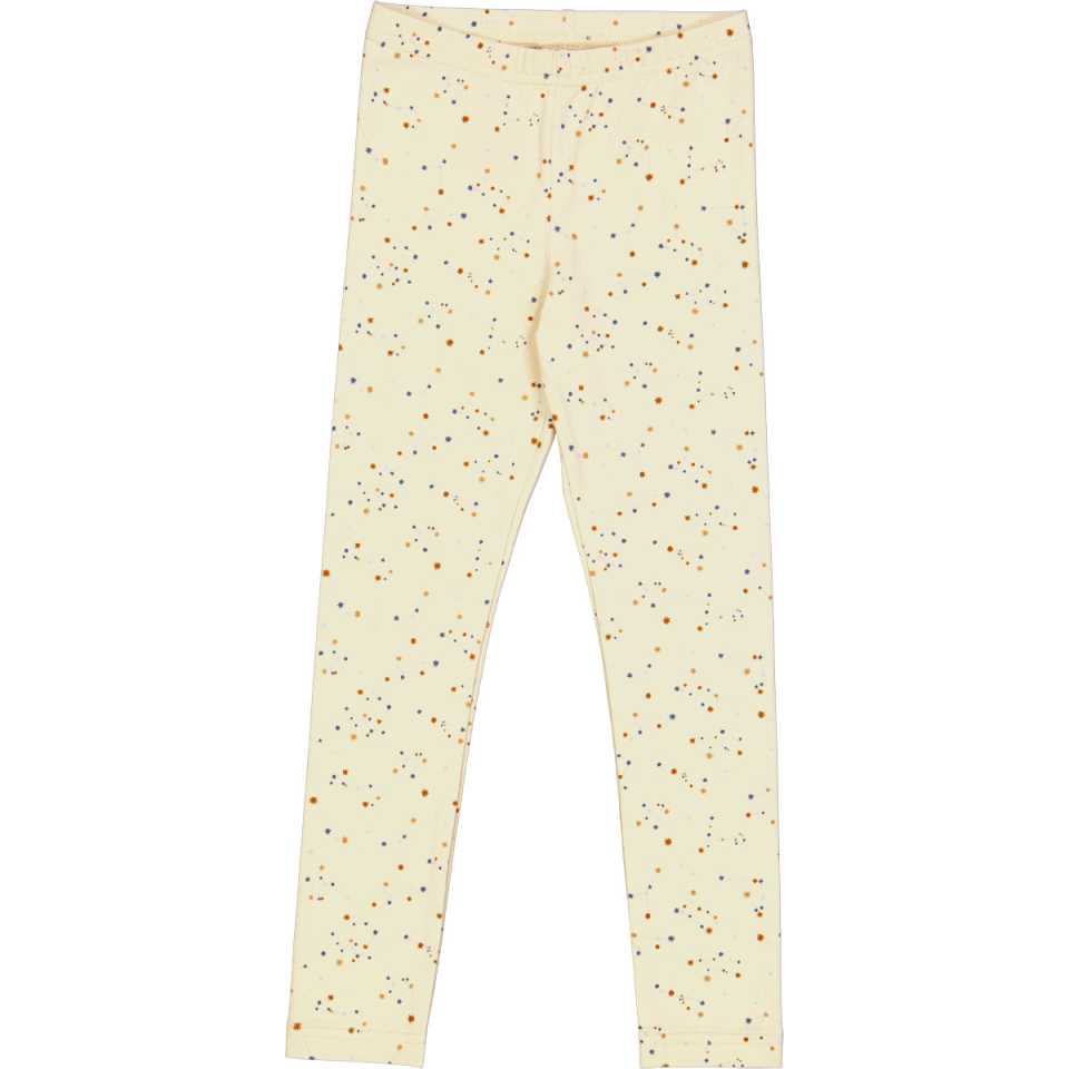 Colanți crem cu imprimeu Zodiac