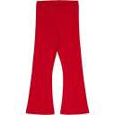 Pantaloni evazați rib – roșu salsa