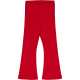 Pantaloni evazați rib – roșu salsa
