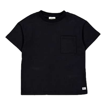 Tricou grosuț negru – din bumbac organic