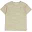 Tricou cu dungi fine verzi, din bumbac organic