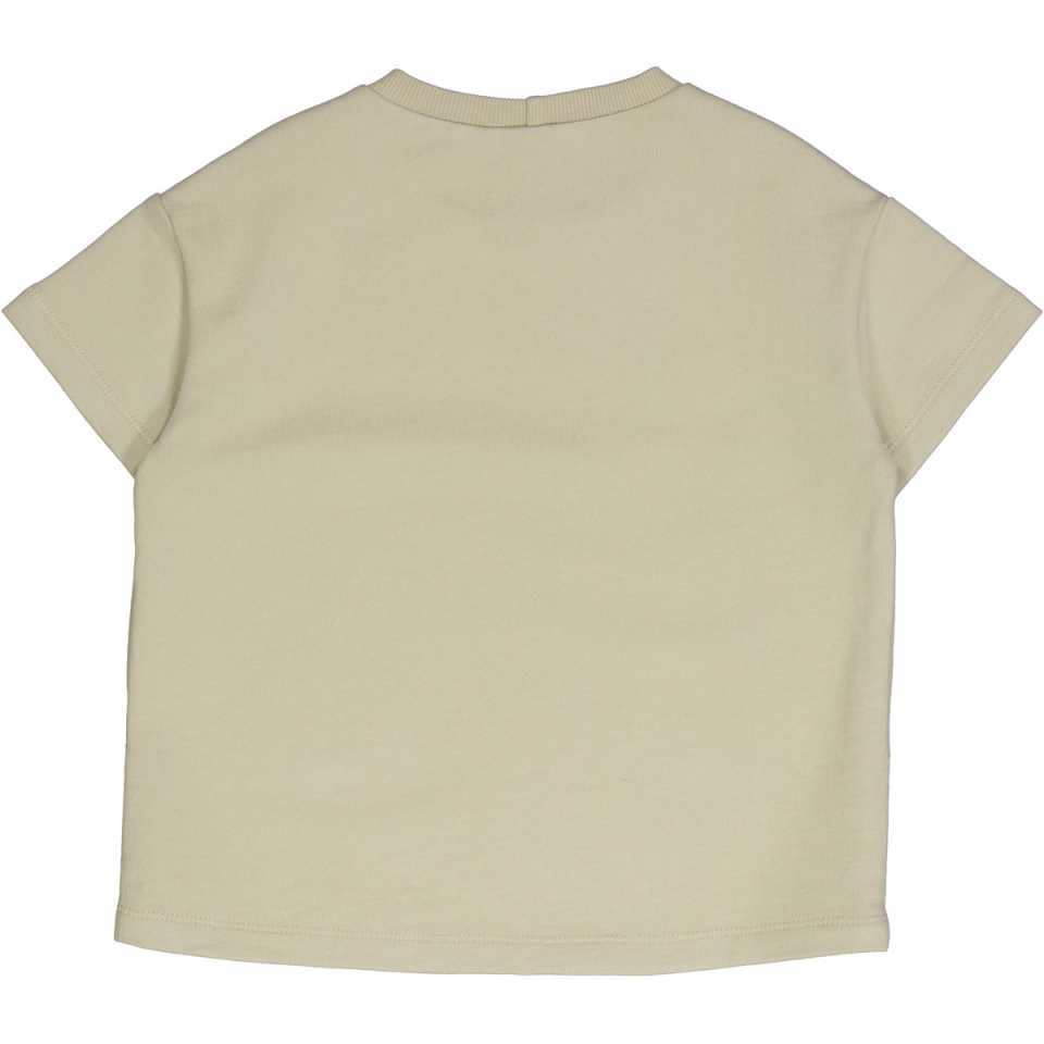 Tricou grosuț cu croială lejeră, verde, din bumbac organic,