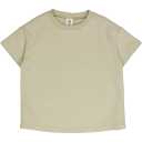 Tricou grosuț cu croială lejeră, verde, din bumbac organic,