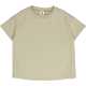 Tricou grosuț cu croială lejeră, verde, din bumbac organic,