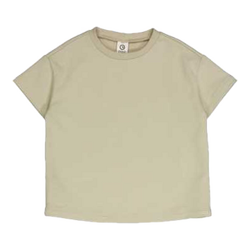 Tricou grosuț cu croială lejeră, verde, din bumbac organic,