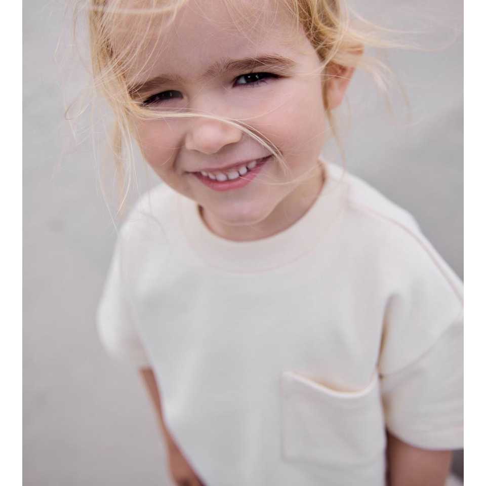 Tricou grosuț – ecru, din bumbac organic