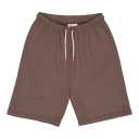 Pantaloni scurți grosuți – ceder brown, din bumbac organic