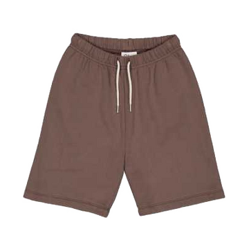 Pantaloni scurți grosuți – ceder brown, din bumbac organic