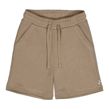 Pantaloni scurți grosuți – maro, caju, din bumbac organic