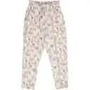 Pantaloni crem cu imprimeu Crocus